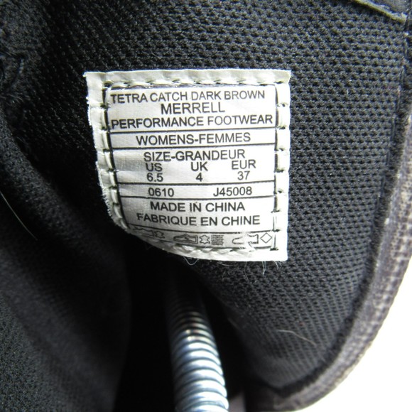 Merrell Womens Sz 6.5 Tetra Catch J45008 Brown Leather Waterproof Chelsea Boots - Picture 9 of 9